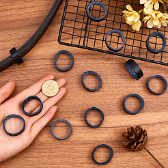 100 шт. кожаный поясной ремень с кольцами для фиксации сплава&nbsp;FIND-CP0002-45B