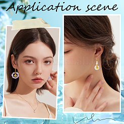 Набор для самостоятельного изготовления подвесных сережек из натуральных и синтетических смешанных драгоценных камней&nbsp;DIY-SC0024-34