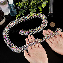 Chaînes de coupe en alliage strass&nbsp;FIND-WH0111-368