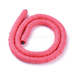 Плоские круглые бусины из глины ручной работы полимерные&nbsp;CLAY-R067-12mm-25