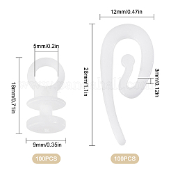 200шт 2 пластиковых крючка для карниза для штор&nbsp;KY-GF0001-29