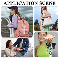 4 шт. 2-х цветная тканевая подвеска-бантик&nbsp;FIND-CA0010-24B