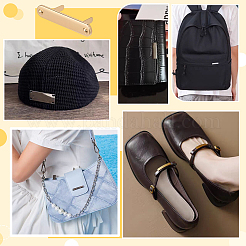 16 шт. Декоративные застежки для сумок овальной формы из цинкового сплава&nbsp;PURS-PH0001-35KCG