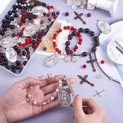 Kit de fabrication de bracelet de collier de perles de chapelet bricolage&nbsp;DIY-SZ0009-59