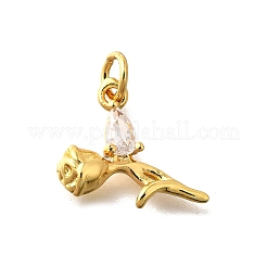 Латунные микро проложить кубического циркония подвески&nbsp;KK-Z102-02G-01