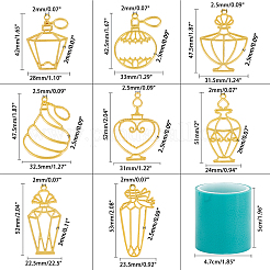 Сплав открытая задняя рамка большие подвески&nbsp;PALLOY-OC0001-51