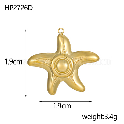 Anhänger aus Edelstahl 304&nbsp;STAS-OY019-67G