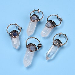 Натуральный кварцевый кристалл большие остроконечные подвески&nbsp;G-M383-21A