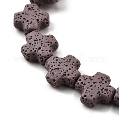 Бусы из натуральной лавы&nbsp;G-L498-E02-01C