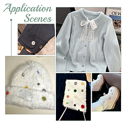 100 шт. пластиковые швейные пуговицы&nbsp;DIY-NB0013-44C