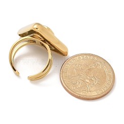 Треугольные кольца-манжеты из нержавеющей стали 304 со стразами для женщин&nbsp;LS-RJEW-M048-03P