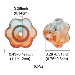 Прозрачные стеклянные бусины&nbsp;LAMP-FS0001-09D
