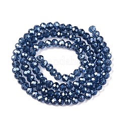 Стеклянные бусины с гальваническим покрытием &nbsp;EGLA-A044-T4mm-A12