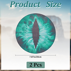 Наклейка на фару автомобиля из ПВХ&nbsp;AJEW-WH20011-48B