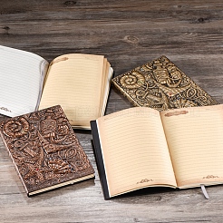 Cuaderno de cuero pu en relieve 3d&nbsp;OFST-PW0010-06B