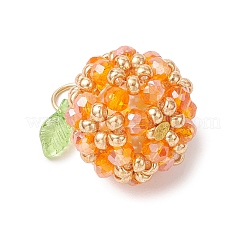 Подвески из акрила и стеклянных бусин&nbsp;PALLOY-MZ00880-06