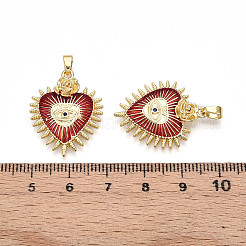 Латунные микро проложить кубического циркония подвески&nbsp;KK-N257-01C-G