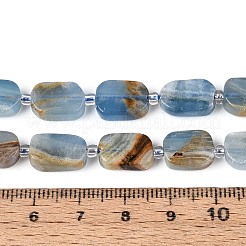 Нити из натурального голубого кальцита&nbsp;G-C098-A33-01