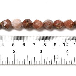 Натуральные нити из яшмы в цвету сливы&nbsp;G-K382-B04-03