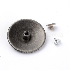 Заклепка винта сплава & имитация бирюзы корабля твердая&nbsp;PALLOY-WH0084-18EB