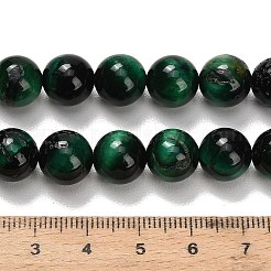 Природных тигровый глаз бисер нитей&nbsp;G-F591-18-10mm-04