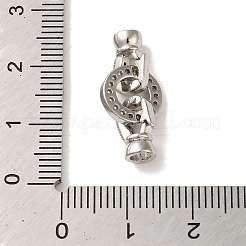 Стойка покрытие латунь проложить прозрачный кубический цирконий застегнуть застежки&nbsp;KK-M285-10P