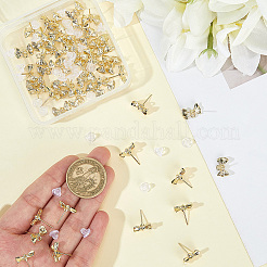 Серьги-гвоздики из сплава с бантом&nbsp;FIND-BBC0004-63B