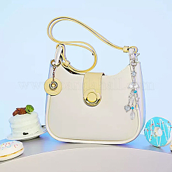 4 шт. 2-х цветные стеклянные подвесные украшения в виде медуз&nbsp;HJEW-SP0001-17