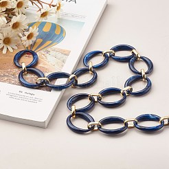 Catene acriliche fatte a mano in stile pietra preziosa imitazione&nbsp;AJEW-JB00979-01