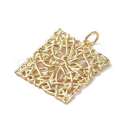 Латунные филигранные подвески&nbsp;ZIRC-G160-40G