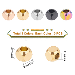 50 шт. 5-цветное ионное покрытие (IP) 304 шарики из нержавеющей стали&nbsp;STAS-DC0004-96