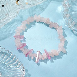 Bracelets extensibles en perles de quartz rose naturel&nbsp;BJEW-TA00494-03
