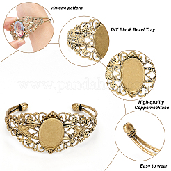 Изготовление 8шт. филигранного браслета из латуни&nbsp;KK-SC0002-92