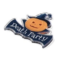 Большие акриловые подвески с двусторонним принтом на тему Хэллоуина&nbsp;OACR-Z023-02A