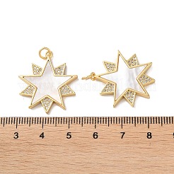 Латунные микро проложить кубического циркония подвески&nbsp;KK-B083-25B-G