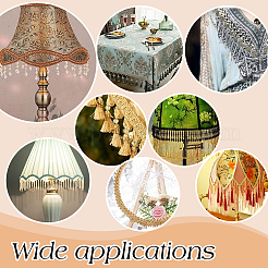 12 м плетеных полиэстеровых ромбовидных лент&nbsp;SRIB-WH0011-267C