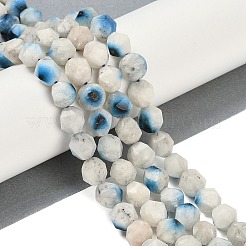 Нити бусин из натурального голубого ледяного гляциерита&nbsp;G-B092-A01-03