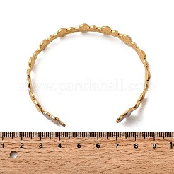 Браслеты-манжеты из нержавеющей стали 304 для женщин&nbsp;BJEW-F509-03C-G