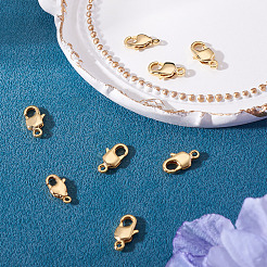 8 шт. латунные застежки-лобстеры&nbsp;KK-TA0002-67