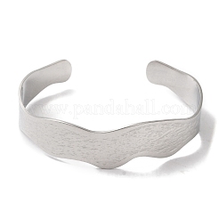 Некорневой браслет-манжета из нержавеющей стали 304 для женщин&nbsp;BJEW-I315-01P