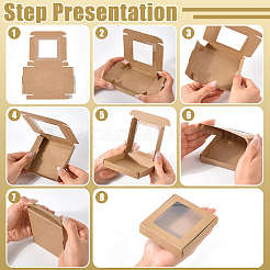 Boîtes cadeaux en carton pour emballages cadeaux&nbsp;CON-WH0095-247A