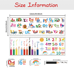 Полупрозрачные самоклеящиеся наклейки на стену из ПВХ&nbsp;STIC-WH0015-339