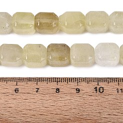 Hebras de cuentas de cuarzo limón natural calentadas&nbsp;G-Q608-10L