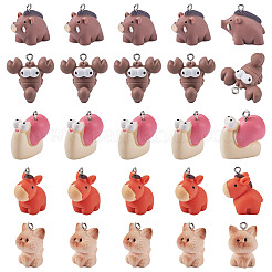 25 Stück 5 Stile Tierharzanhänger&nbsp;RESI-TA0005-41