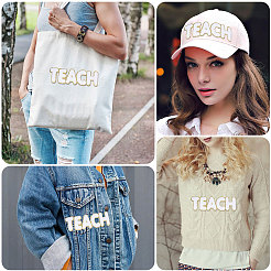 Синель вышивать нитками приклеивать/пришивать заплатки&nbsp;PATC-WH0012-93B-01