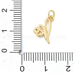 Ciondoli in ottone zirconi chiari micro pavé&nbsp;KK-D289-66G-K