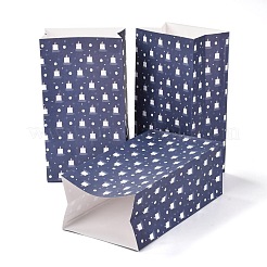 Sacs de bonbons en papier rectangle thème réveillon de noël&nbsp;CARB-G007-01B