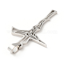 Pendentifs en acier inoxydable 201 anti-ternissement&nbsp;X-STAS-E015-12P