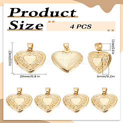 4шт латунные подвески-медальоны&nbsp;KK-LP0001-90