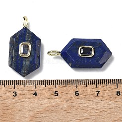 Граненые подвески из натурального лазурита&nbsp;G-F819-01G-04